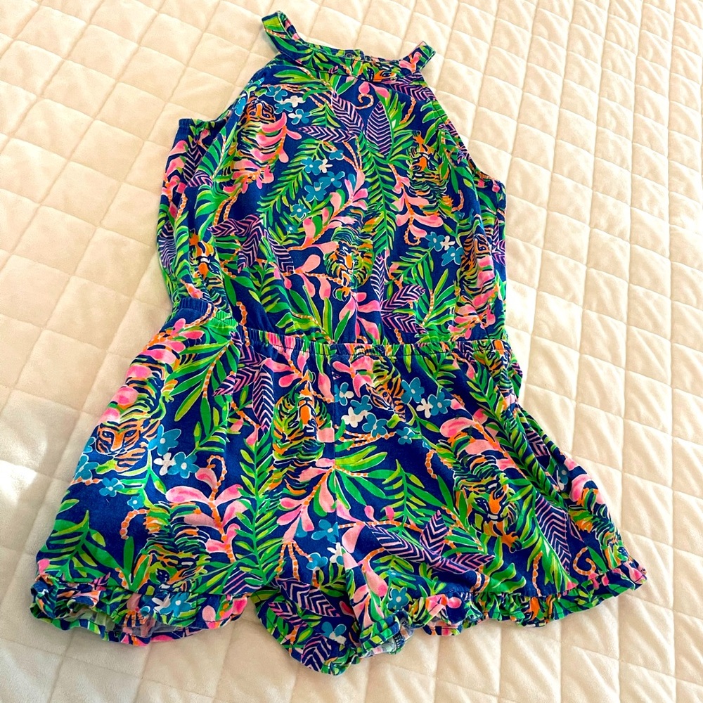 Lilly Pulitzer Girl’s Romper One Piece in Blue and Green